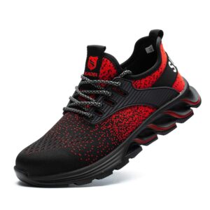 Chaussure De Securite Rouge Confort Travail Protection Chantier Btp Industrie 4