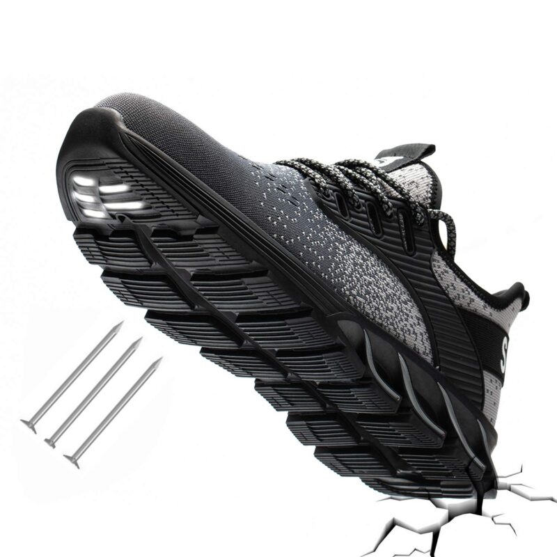 Chaussures De Securite Grises Confortables Pour Homme Et Femme Chantier Et Industrie 5