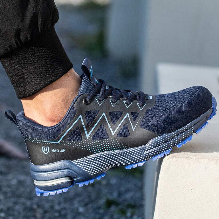 Chaussures De Securite Legeres Type Basket Confortables Bleues Hommefemme