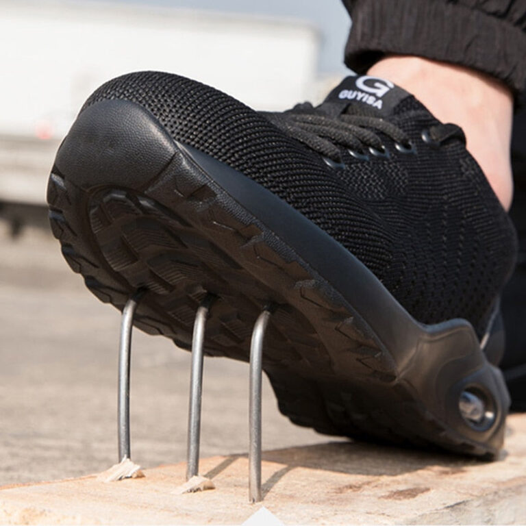 Chaussures De Securite Noires Ultra Legeres Souples Hommefemme Protection Renforcee 1