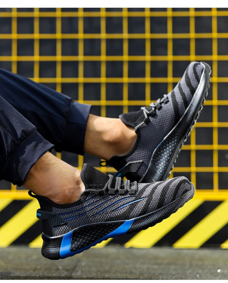 Chaussures De Securite Robustes Bleues Pour Homme Et Femme Protection Chantier Optimale 1