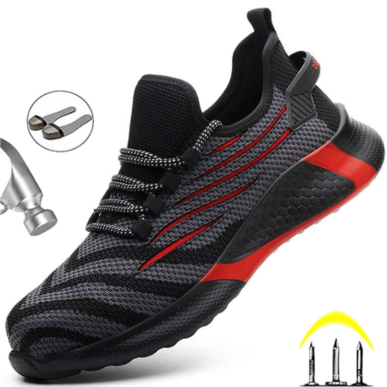 Chaussures De Securite Robustes Rouge Pour Travail Intensif Protection Optimale 2