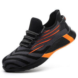 Chaussures De Travail Securite Haute Visibilite Orange Ultra Resistantes Chantier Industrie 1