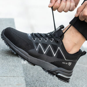 Chaussures De Travail Unisexes Noires Type Basket Legeres Et Confortables 7